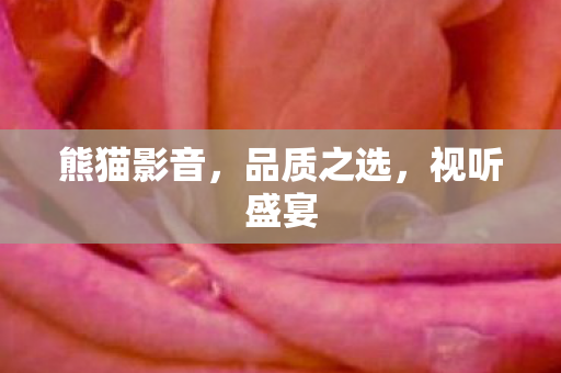熊猫影音，品质之选，视听盛宴
