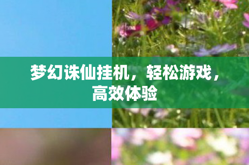 梦幻诛仙挂机，轻松游戏，高效体验