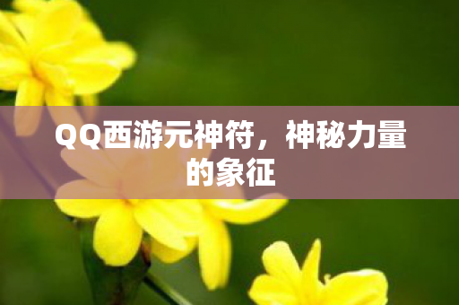 QQ西游元神符，神秘力量的象征