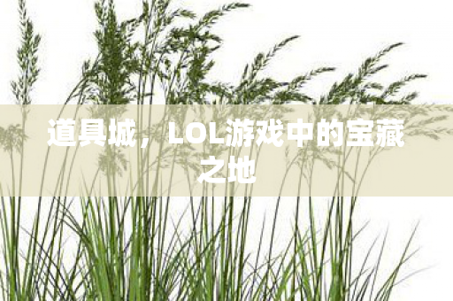 道具城，LOL游戏中的宝藏之地