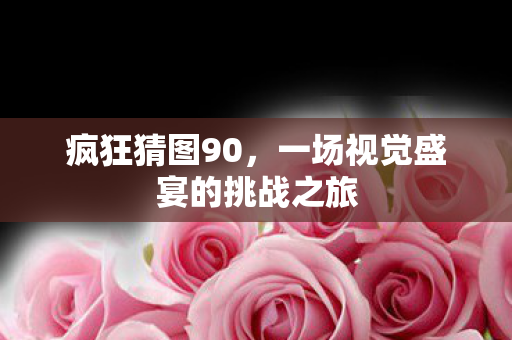 疯狂猜图90，一场视觉盛宴的挑战之旅