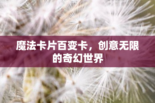 魔法卡片百变卡，创意无限的奇幻世界
