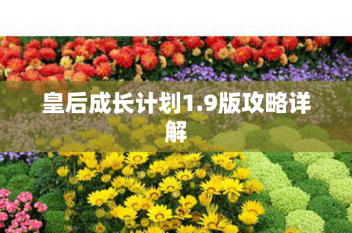 皇后成长计划1.9版攻略详解