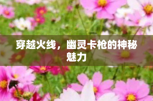 穿越火线，幽灵卡枪的神秘魅力