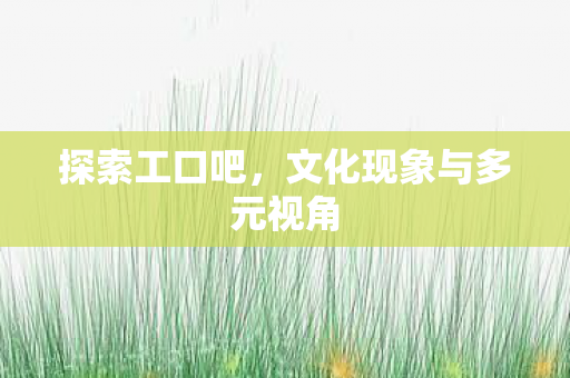 探索工口吧，文化现象与多元视角