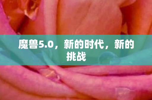 魔兽5.0，新的时代，新的挑战