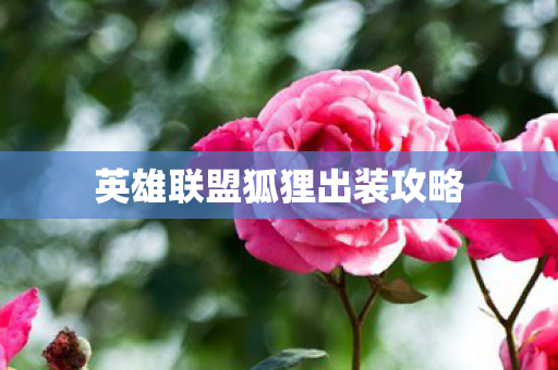 英雄联盟狐狸出装攻略