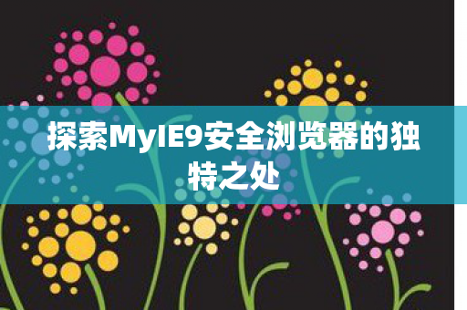 探索MyIE9安全浏览器的独特之处