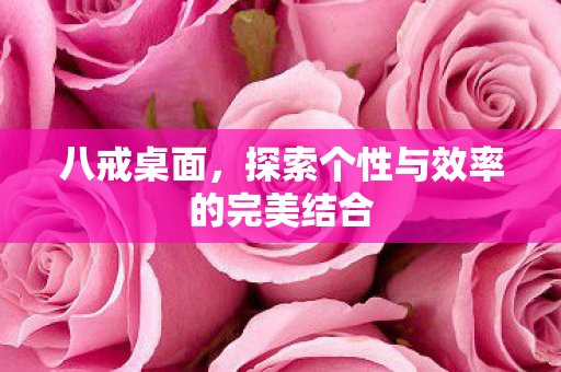 八戒桌面，探索个性与效率的完美结合