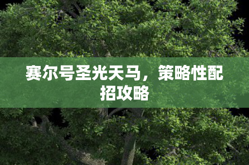 赛尔号圣光天马，策略性配招攻略