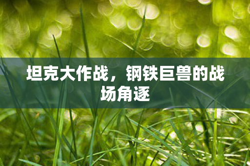 坦克大作战，钢铁巨兽的战场角逐