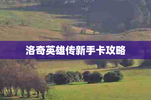 洛奇英雄传新手卡攻略