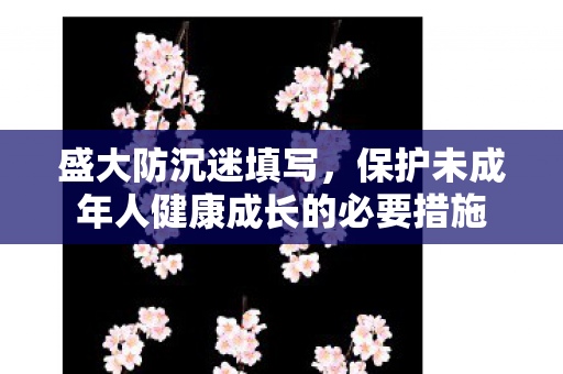 盛大防沉迷填写，保护未成年人健康成长的必要措施