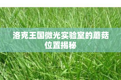 洛克王国微光实验室的蘑菇位置揭秘