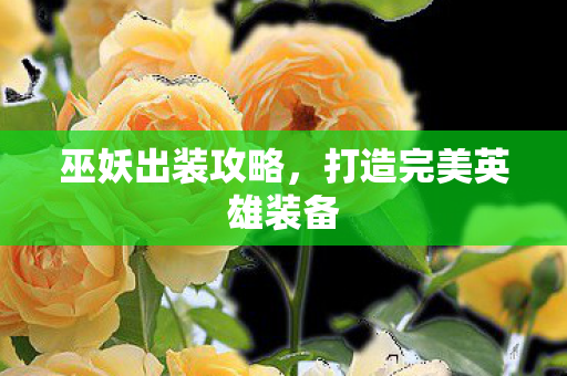 巫妖出装攻略，打造完美英雄装备