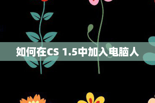 如何在CS 1.5中加入电脑人
