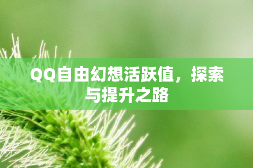 QQ自由幻想活跃值，探索与提升之路