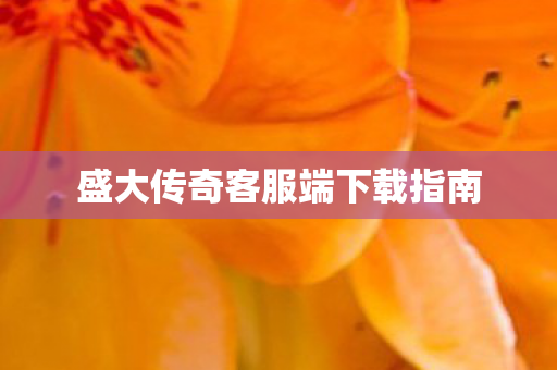 盛大传奇客服端下载指南