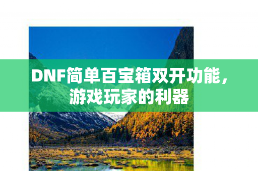 DNF简单百宝箱双开功能，游戏玩家的利器