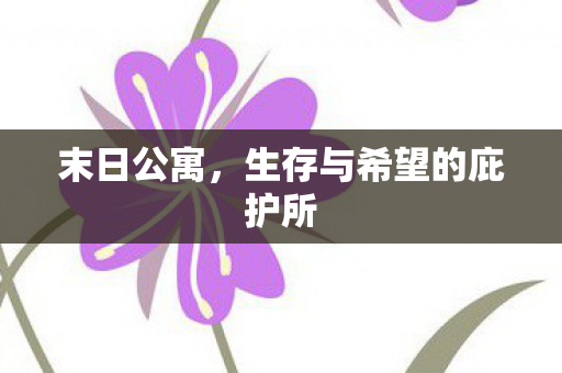 末日公寓，生存与希望的庇护所