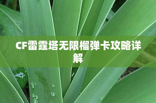 CF雷霆塔无限榴弹卡攻略详解
