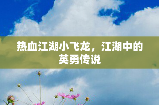 热血江湖小飞龙，江湖中的英勇传说