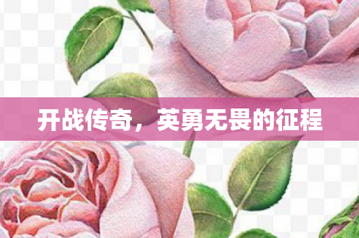 开战传奇，英勇无畏的征程