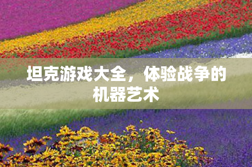 坦克游戏大全，体验战争的机器艺术