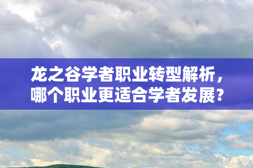 龙之谷学者职业转型解析，哪个职业更适合学者发展？