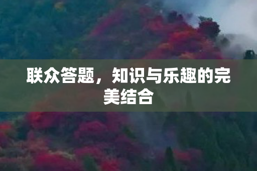 联众答题，知识与乐趣的完美结合