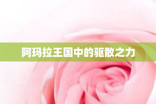 阿玛拉王国中的驱散之力