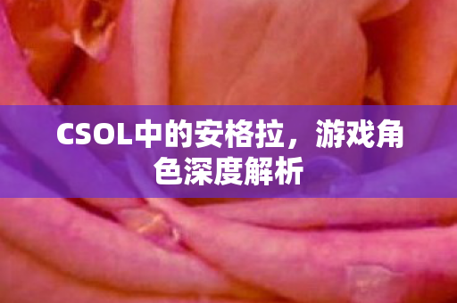 CSOL中的安格拉，游戏角色深度解析