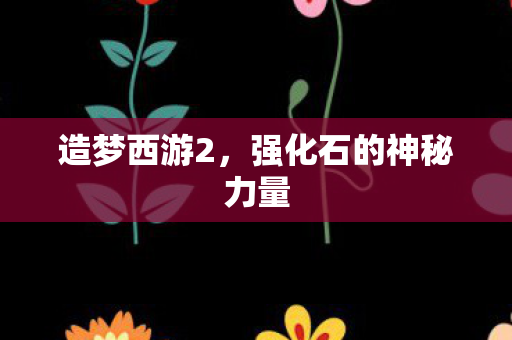 造梦西游2，强化石的神秘力量
