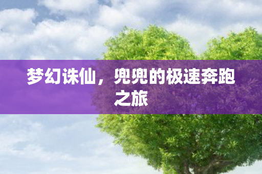 梦幻诛仙，兜兜的极速奔跑之旅