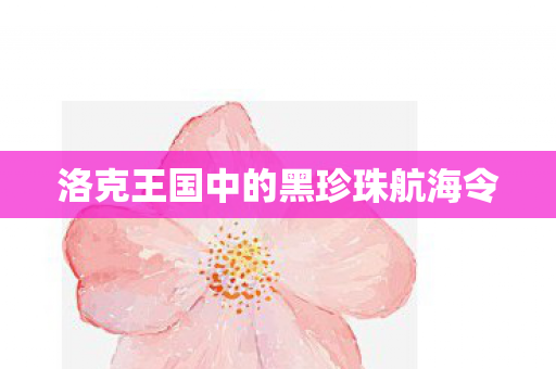 洛克王国中的黑珍珠航海令