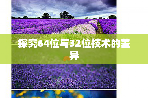 探究64位与32位技术的差异