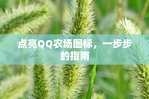 点亮QQ农场图标，一步步的指南