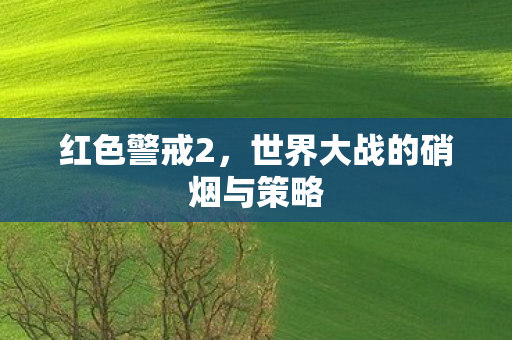 红色警戒2，世界大战的硝烟与策略