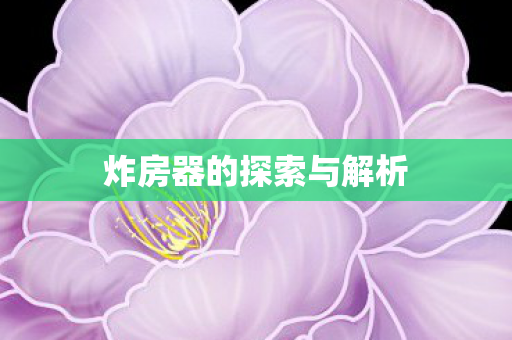炸房器的探索与解析