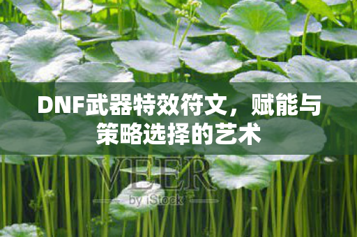 DNF武器特效符文，赋能与策略选择的艺术