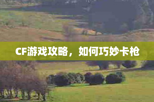 CF游戏攻略，如何巧妙卡枪