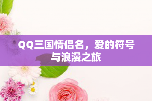 QQ三国情侣名，爱的符号与浪漫之旅