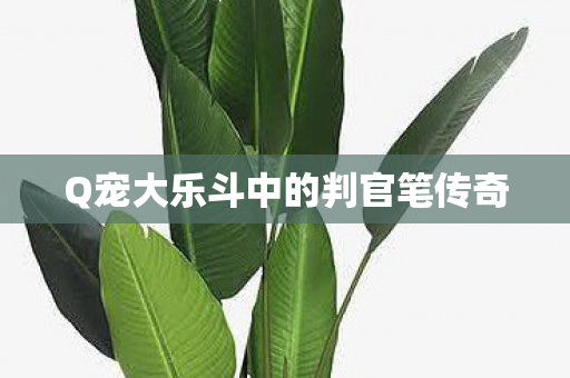 Q宠大乐斗中的判官笔传奇