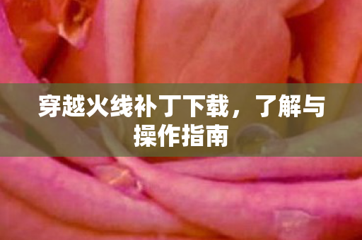 穿越火线补丁下载，了解与操作指南