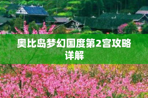 奥比岛梦幻国度第2宫攻略详解