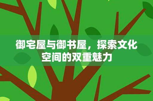 御宅屋与御书屋，探索文化空间的双重魅力