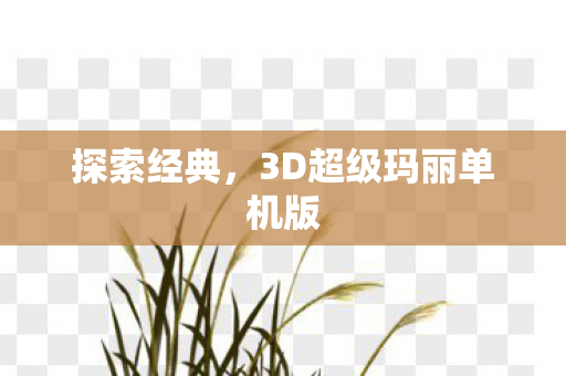 探索经典，3D超级玛丽单机版