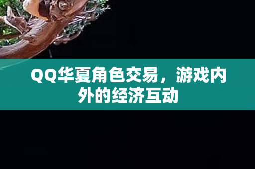 QQ华夏角色交易，游戏内外的经济互动