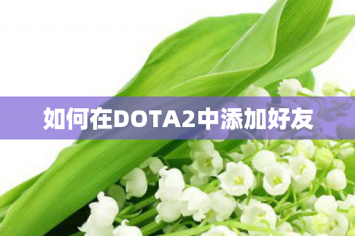 如何在DOTA2中添加好友