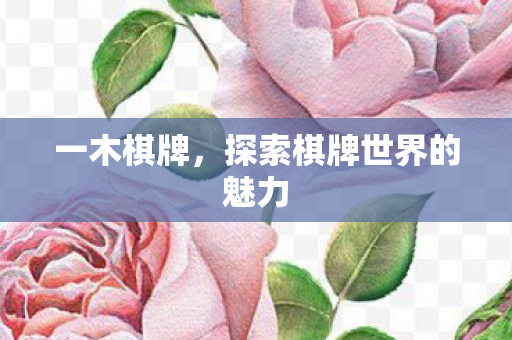 一木棋牌，探索棋牌世界的魅力